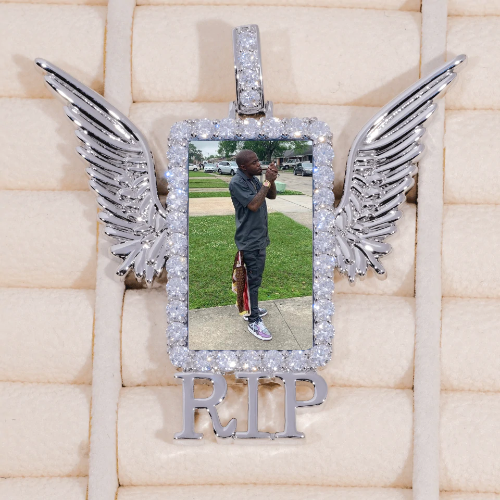 RIP WING 3D CUSTOM PICTURE PENDANT