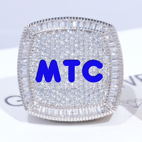 CUSTOM LETTER 3D ICED RING
