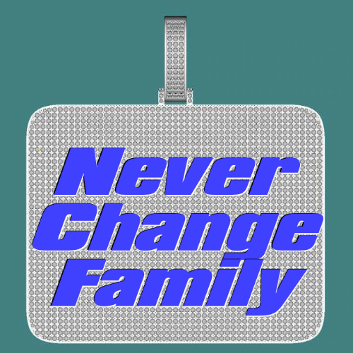 CUSTOM LETTER NECKLACE 3D BIG SQUARE