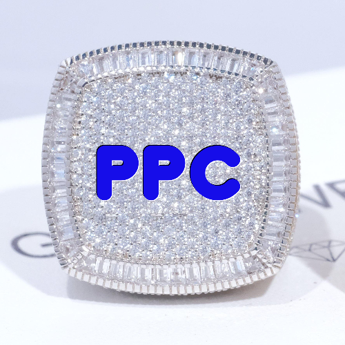 CUSTOM LETTER 3D ICED RING