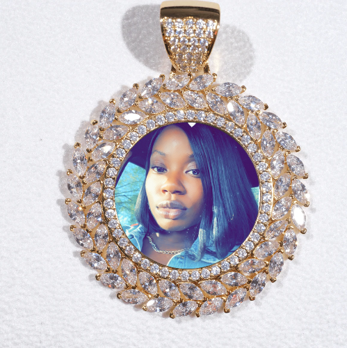 Large 3D Wheat Ear Custom Picture Pendant