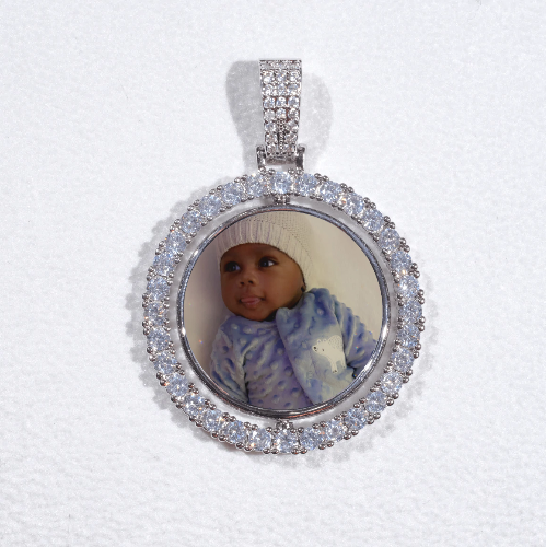 3D Spinning 2-Faced Custom Picture Pendant