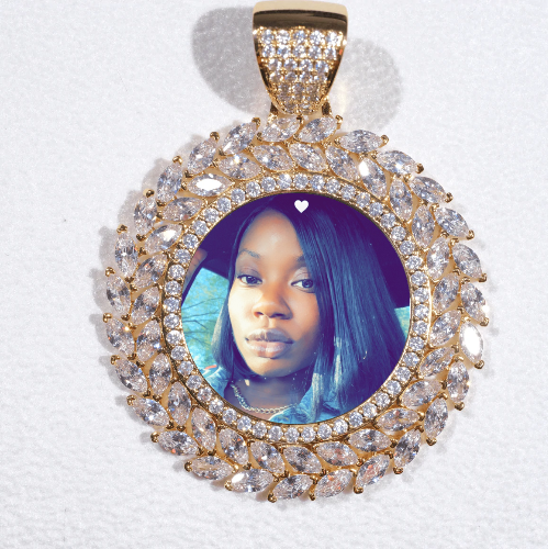 Large 3D Wheat Ear Custom Picture Pendant