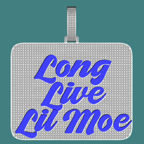 CUSTOM LETTER NECKLACE 3D BIG SQUARE