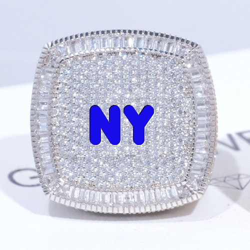 CUSTOM LETTER 3D ICED RING