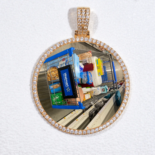 MEDIUM 3D CIRCLE CUSTOM PICTURE PENDANT