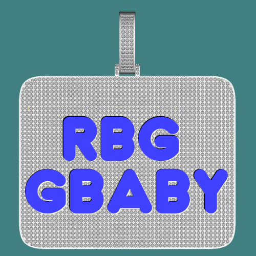 CUSTOM LETTER NECKLACE 3D BIG SQUARE