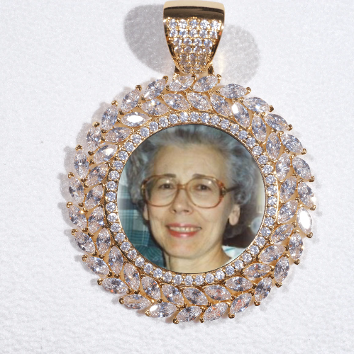 Large 3D Wheat Ear Custom Picture Pendant