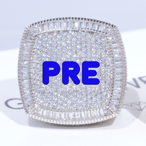 CUSTOM LETTER 3D ICED RING