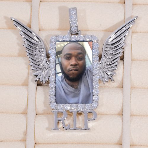 RIP WING 3D CUSTOM PICTURE PENDANT