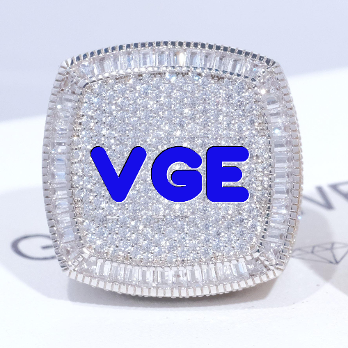 CUSTOM LETTER 3D ICED RING