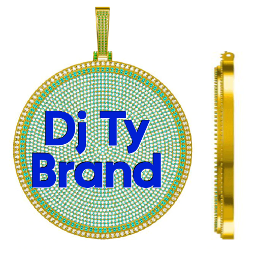 CUSTOM LETTER NECKLACE 3D BIG DISC