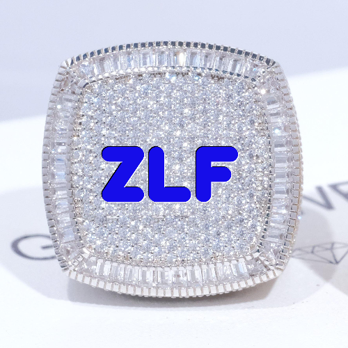 CUSTOM LETTER 3D ICED RING