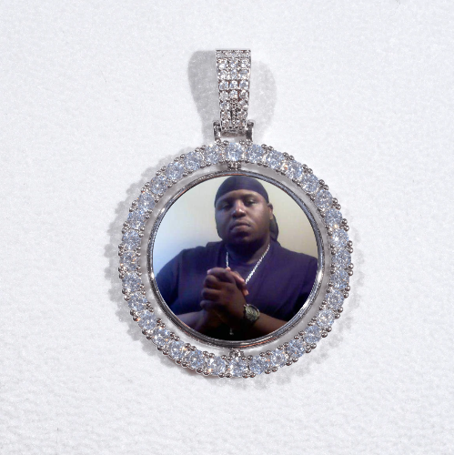 3D Spinning 2-Faced Custom Picture Pendant