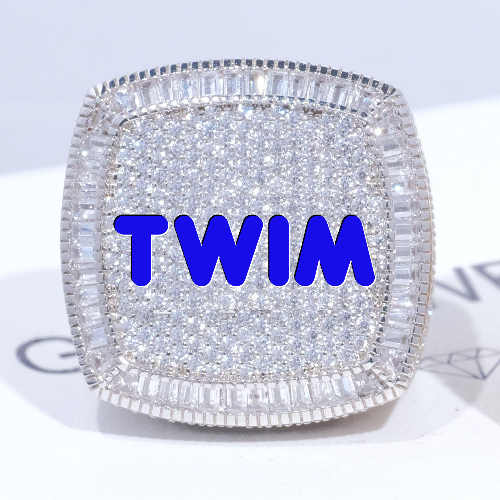 CUSTOM LETTER 3D ICED RING