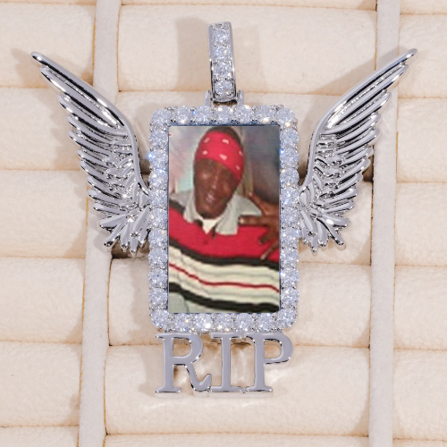 RIP WING 3D CUSTOM PICTURE PENDANT