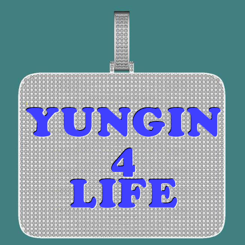 CUSTOM LETTER NECKLACE 3D BIG SQUARE