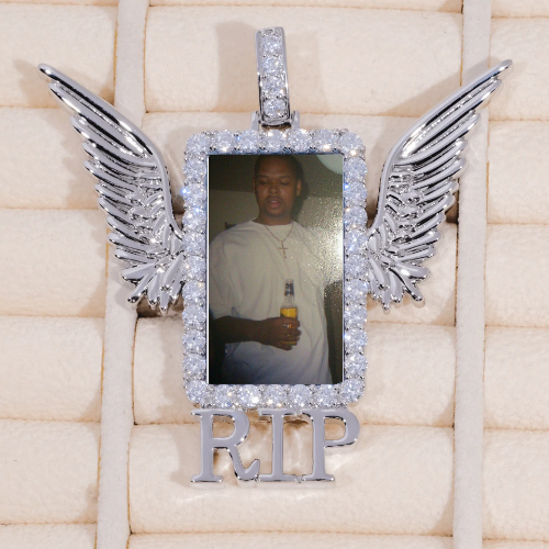 RIP WING 3D CUSTOM PICTURE PENDANT