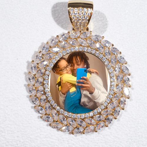 Large 3D Wheat Ear Custom Picture Pendant
