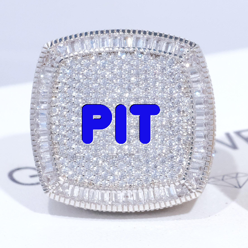 CUSTOM LETTER 3D ICED RING