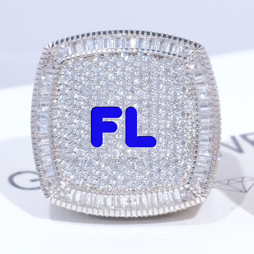 CUSTOM LETTER 3D ICED RING