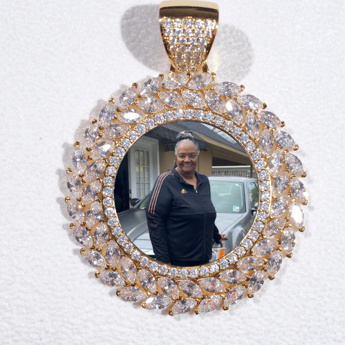 Large 3D Wheat Ear Custom Picture Pendant