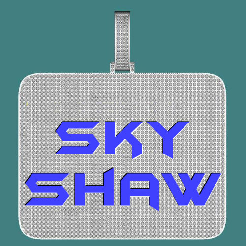 CUSTOM LETTER NECKLACE 3D BIG SQUARE