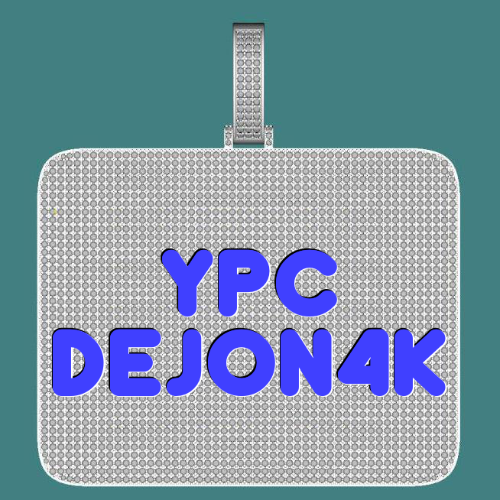 CUSTOM LETTER NECKLACE 3D BIG SQUARE