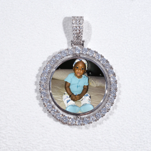 3D Spinning 2-Faced Custom Picture Pendant