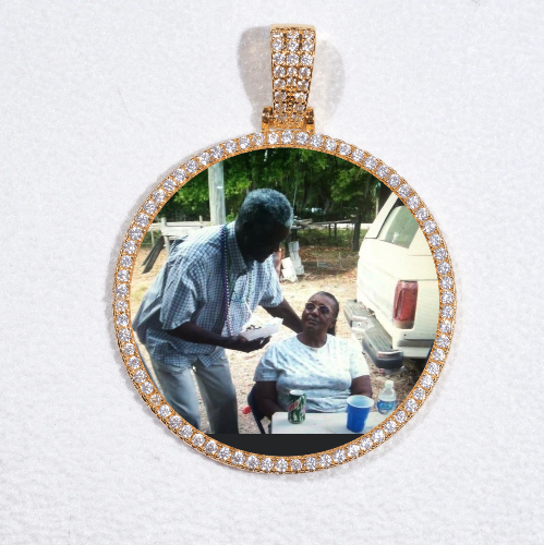 MEDIUM 3D CIRCLE CUSTOM PICTURE PENDANT