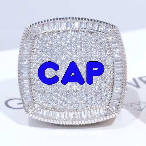 CUSTOM LETTER 3D ICED RING