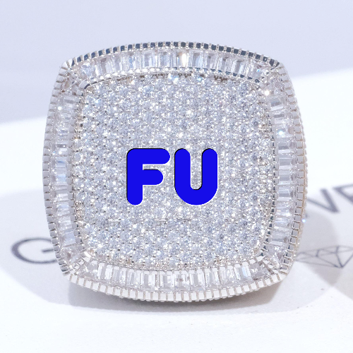 CUSTOM LETTER 3D ICED RING