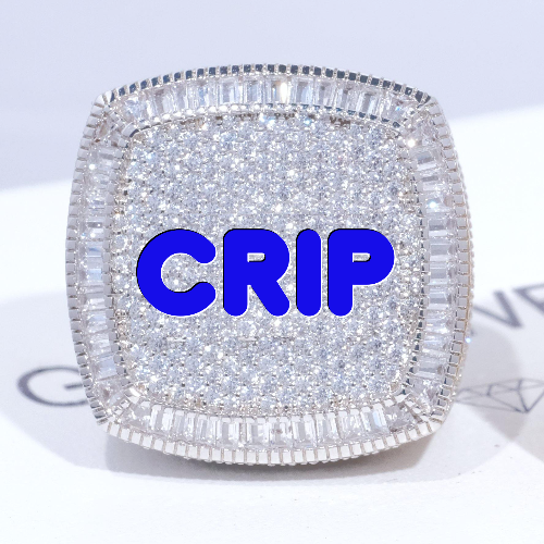 CUSTOM LETTER 3D ICED RING