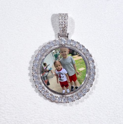 3D Spinning 2-Faced Custom Picture Pendant