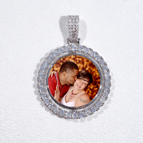 3D Spinning 2-Faced Custom Picture Pendant