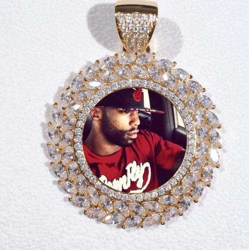 Large 3D Wheat Ear Custom Picture Pendant