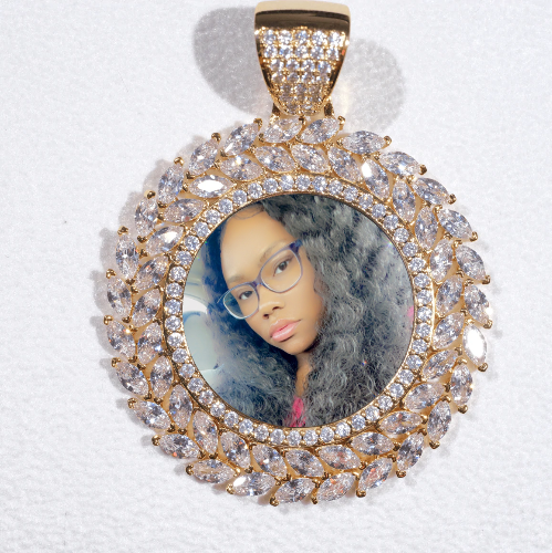 Large 3D Wheat Ear Custom Picture Pendant