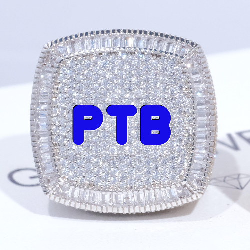 CUSTOM LETTER 3D ICED RING