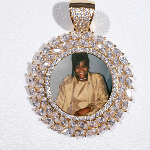 Large 3D Wheat Ear Custom Picture Pendant