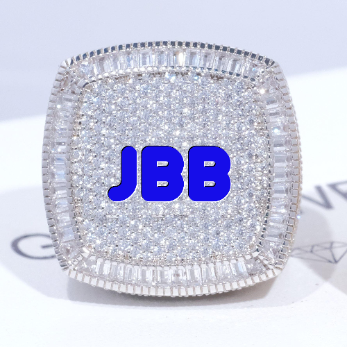 CUSTOM LETTER 3D ICED RING