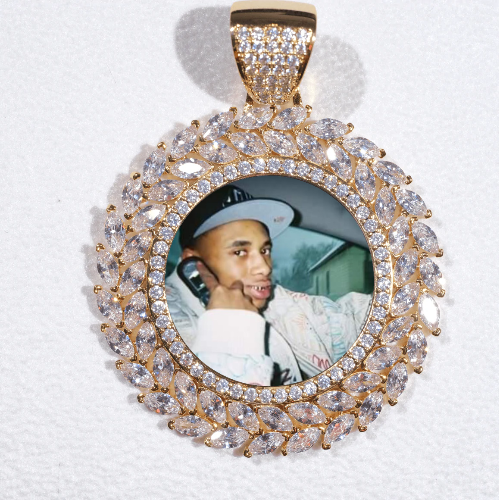 Large 3D Wheat Ear Custom Picture Pendant