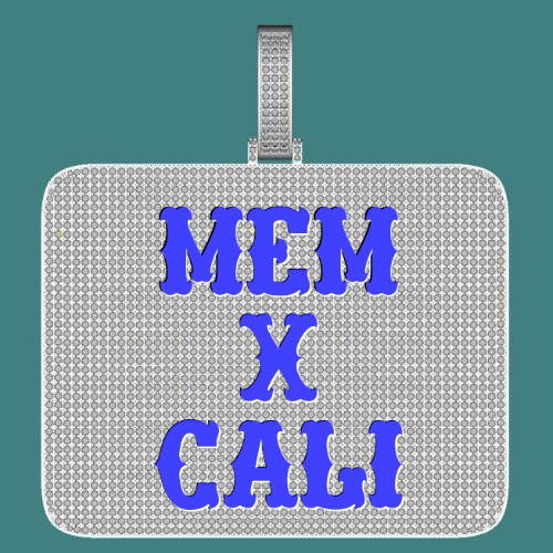CUSTOM LETTER NECKLACE 3D BIG SQUARE