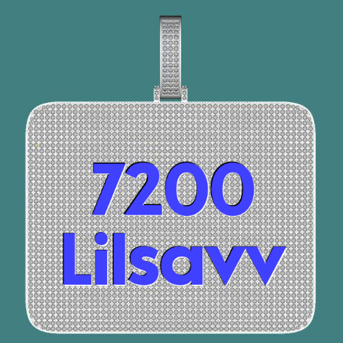 CUSTOM LETTER NECKLACE 3D BIG SQUARE