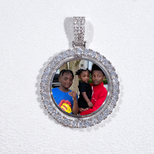 3D Spinning 2-Faced Custom Picture Pendant