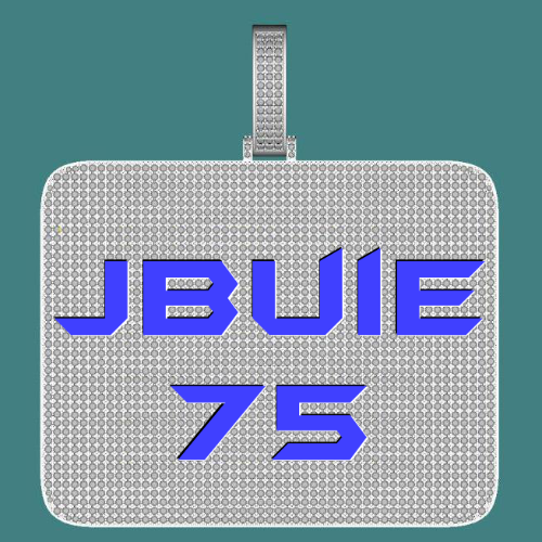 CUSTOM LETTER NECKLACE 3D BIG SQUARE