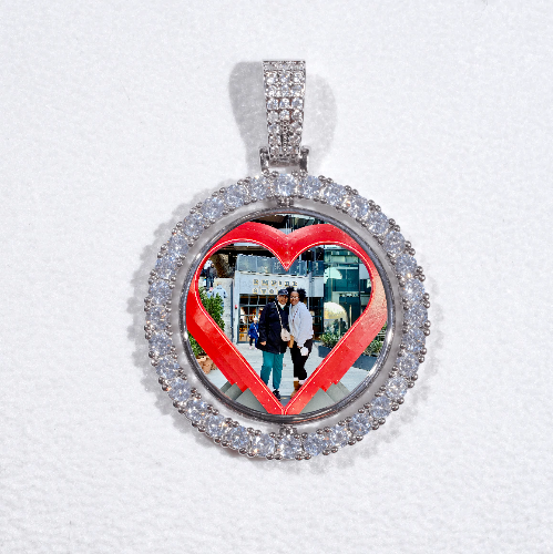 3D Spinning 2-Faced Custom Picture Pendant