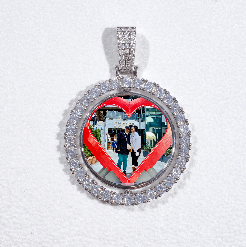 3D Spinning 2-Faced Custom Picture Pendant