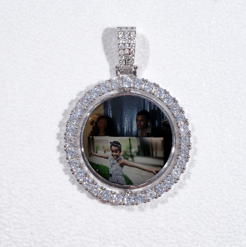 3D Spinning 2-Faced Custom Picture Pendant