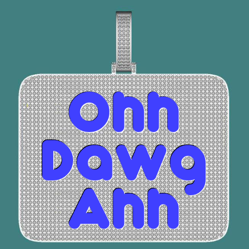 CUSTOM LETTER NECKLACE 3D BIG SQUARE