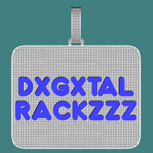 CUSTOM LETTER NECKLACE 3D BIG SQUARE